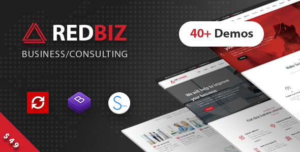 RedBiz 1.2.9 - Finance & Consulting Multi-Purpose WordPress Theme