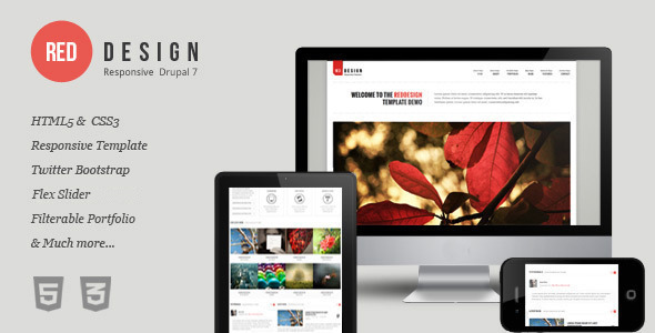 RedDesign 1.08 - Responsive Drupal 7 Theme