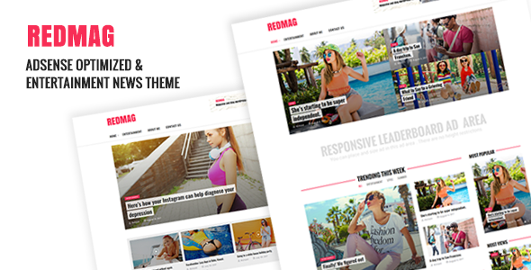 RedMag 2.0.0 - AdSense Optimized & Entertainment News Theme