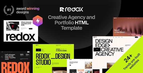 Redox 45.0 - Creative Agency Portfolio HTML Template