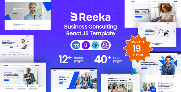 Reeka - Business Consulting ReactJS Template