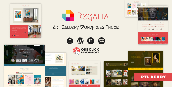 Regalia 1.0 - Artist Portfolio Art Gallery Theme