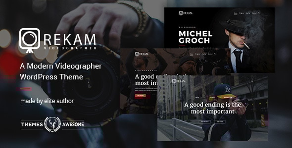 Rekam 1.6 - A Modern Videographer WordPress Theme