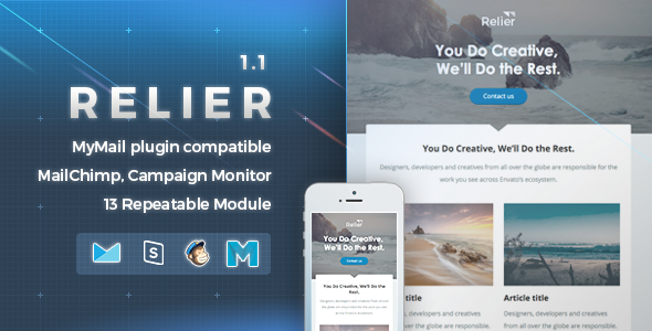 Relier 1.1 - Responsive Email Template