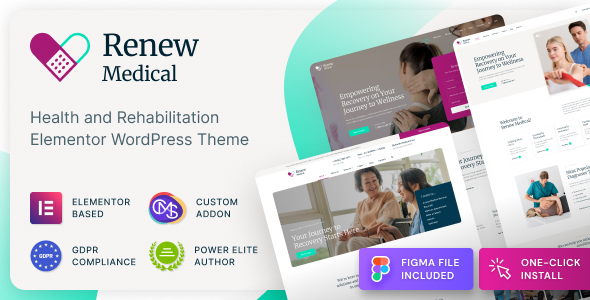 Renew Medical 1.2.2 - Physiotherapy & Rehabilitation Clinic Medical WordPress Theme