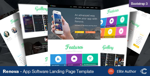 Renova 1.2 - Startup App Landing Page Template