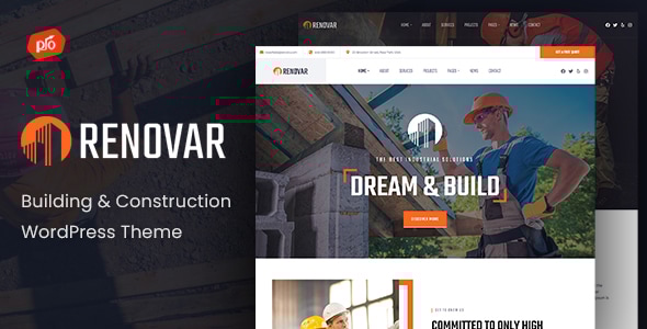 Renovar 1.6 - Construction Company WordPress Theme