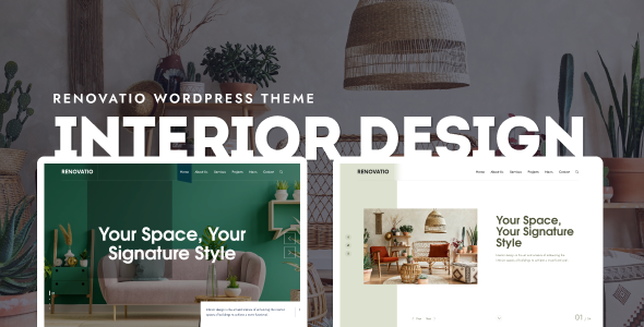 Renovatio  Interior Design WordPress Theme
