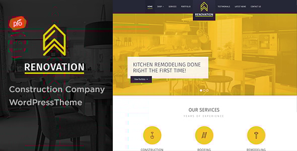 Renovation 1.5 - Construction Company WordPress Theme