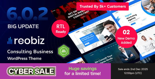 Reobiz 6.8 - Consulting Business WordPress Theme