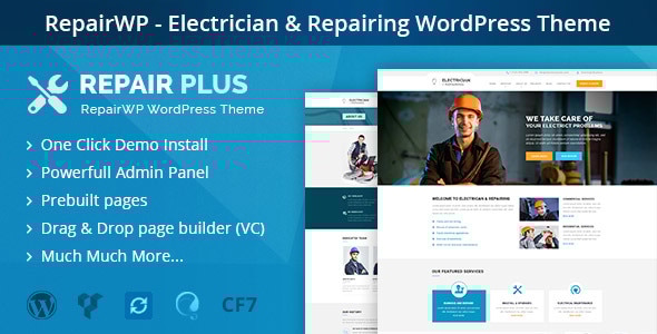 RepairWP 1.3 - Electronices Mobile & Computer Repairing WordPress Theme