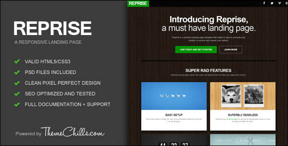 Reprise 1.1 - Responsive Landing Page