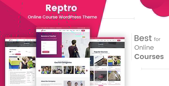 Reptro 2.1 - Online Course WordPress Theme