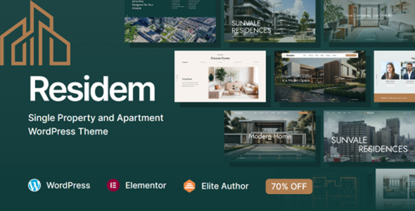Residem - Single Property and Apartment WordPress Theme