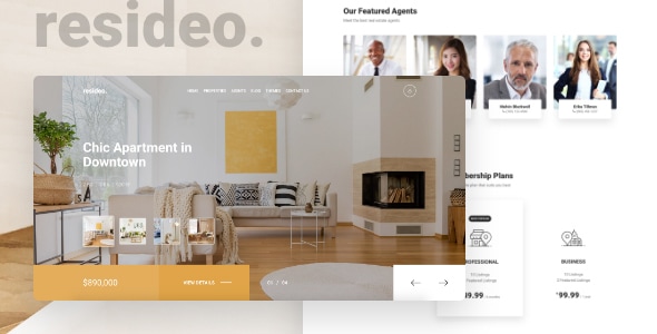Resideo 1.1 - Real Estate HTML Website Template