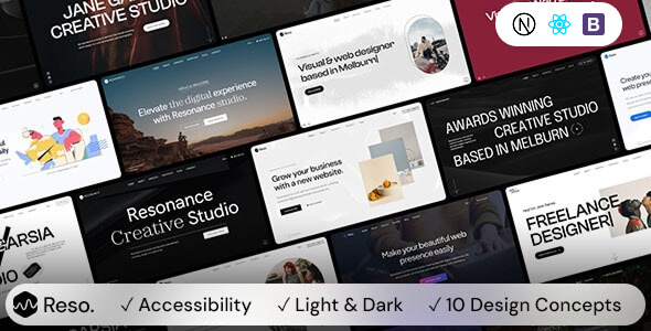 Resonance 15.0 - Multipurpose Creative NextJs Template