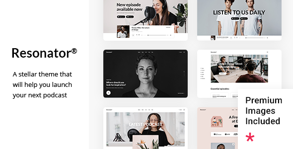 Resonator 1.5 - Podcast WordPress Theme