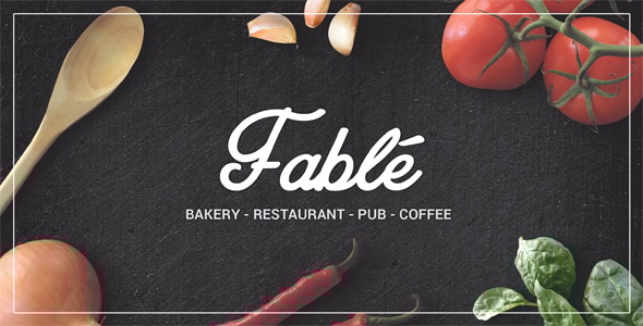Restaurant  Bakery Cafe Pub WordPress Theme 1.4.4 - Fable