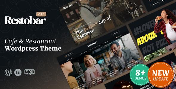 Restobar 1.0.1 - Restaurant & Cafe WordPress Theme