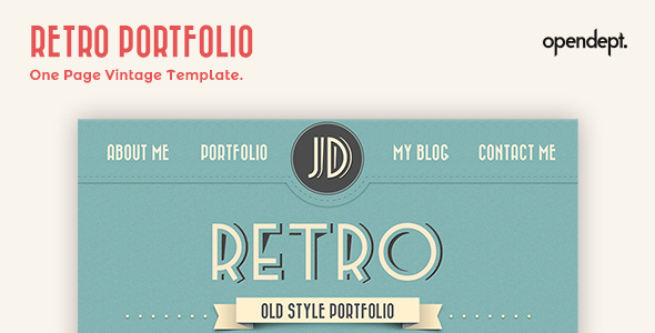 Retro Portfolio 5 - One Page Vintage Template