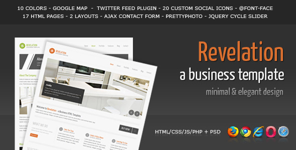 Revelation 1.1 - Elegant and Minimal Business Template