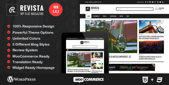 Revista 1.4.3 - Flat Magazine WordPress Theme