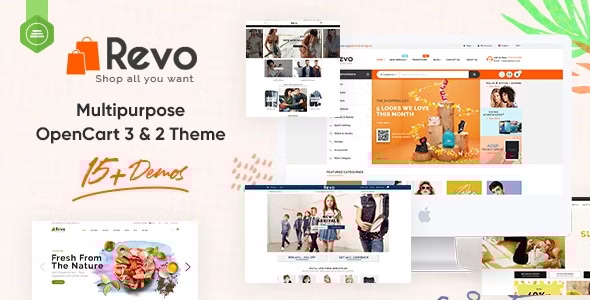 Revo 1.2.2 - Drag & Drop Multipurpose OpenCart 3 & 2.3 Theme with 15 Layouts Ready