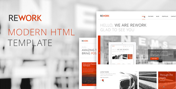 REWORK 1.1 - Responsive HTML5CSS3 Template