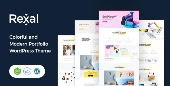 Rexal 2.3 - A Colorful and Modern Multipurpose Portfolio WordPress Theme