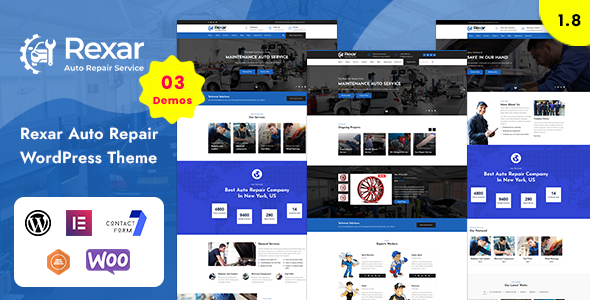 Rexar 6.9 - Auto Mechanic WordPress Theme