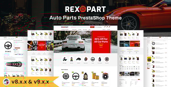 Rexopart - Auto Parts and Tools Shop Prestashop theme