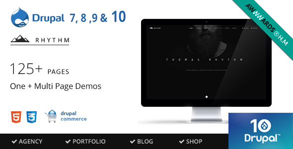 Rhythm 2.2 - Drupal 10 9 8 7 Multipurpose Commerce theme