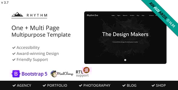 Rhythm 3.7.16 - Multipurpose OneMulti Page Template