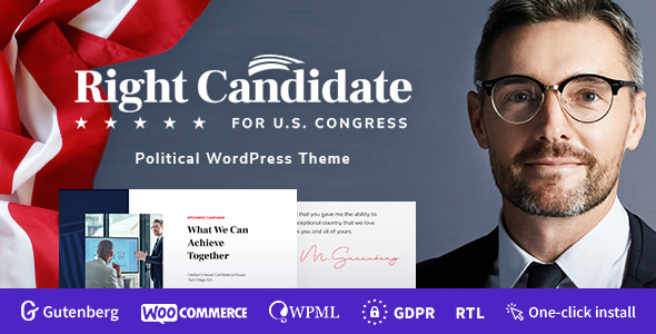 Right Candidate 1.2.3 - Election Campaign and Political WordPress Theme