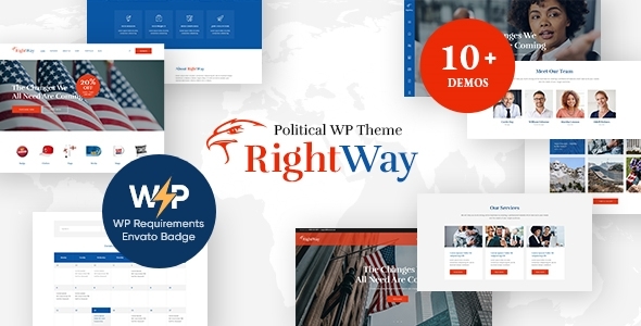 Right 4.0.14 - Way  Election Campaign and Political Candidate WordPress Theme