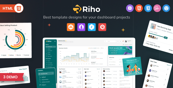 Riho  Bootstrap Admin Dashboard Template