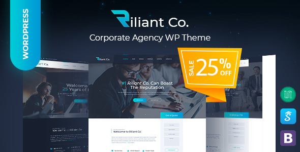 Riliant 1.1.6 - Corporate Business Agency WordPress Theme