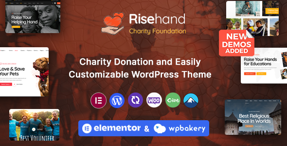 RiseHand 1.3.9 - Charity & Donation WordPress Theme