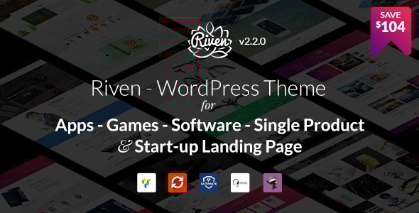 Riven 2.5.0 - WordPress Theme for App Game Single Product Landing Page