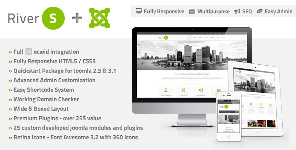 RiverS 2.0 - Responsive Multi-Purpose Joomla Template