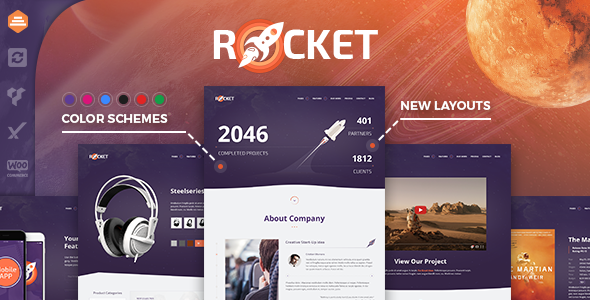 Rocket 2.9.3 - Creative Multipurpose WordPress Theme