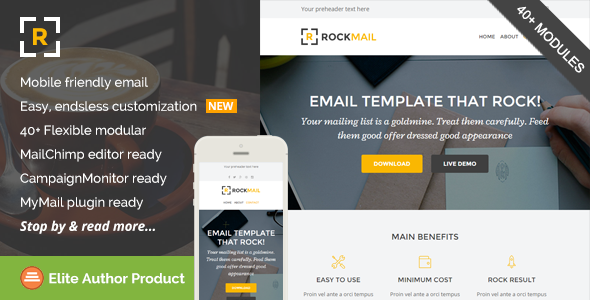 Rockmail 1.1 - Multipurpose Email  Builder Access