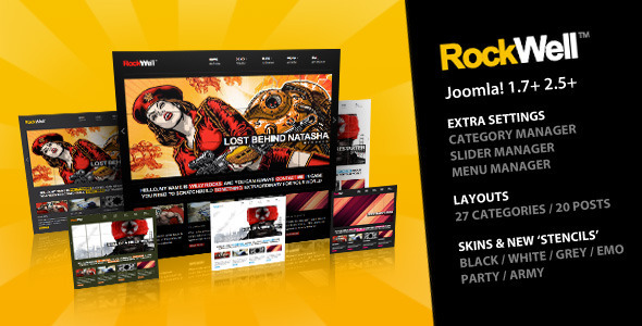 Rockwell 1.0 - Joomla Template