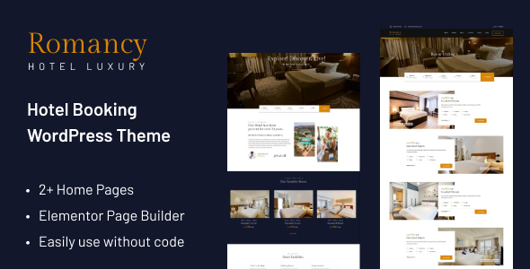 Romancy 1.3.2 - Hotel Booking WordPress Theme