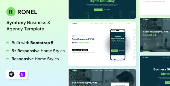 Ronel - Symfony Landing Page Template