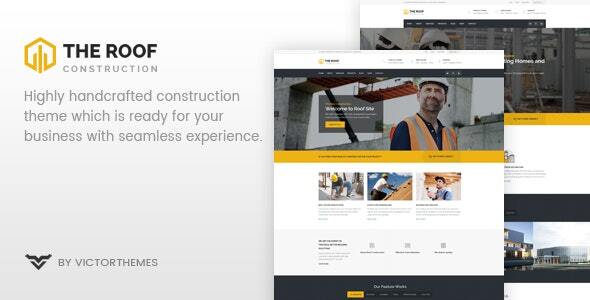Roof 2.5.8 - Construction Business WordPress Theme