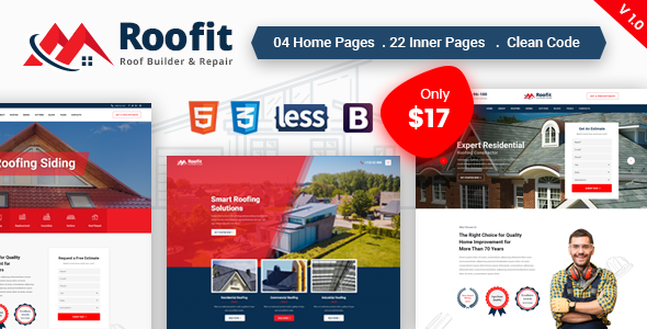 Roofit 1.1 - Roofing Services HTML Template