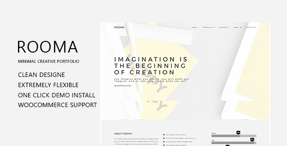 Rooma 1.5.0 - Minimal Creative Portfolio WordPress Theme
