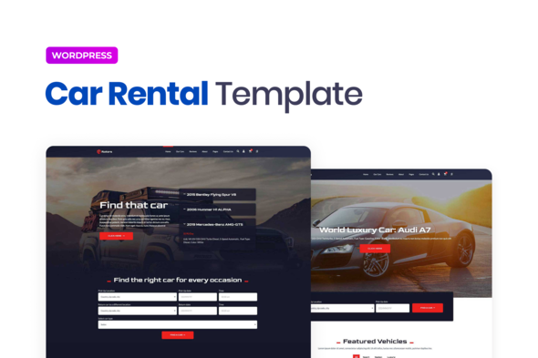 Rotors  Car Rental Elementor Template Kit