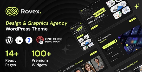 Rovex - Design Agency WordPress Theme